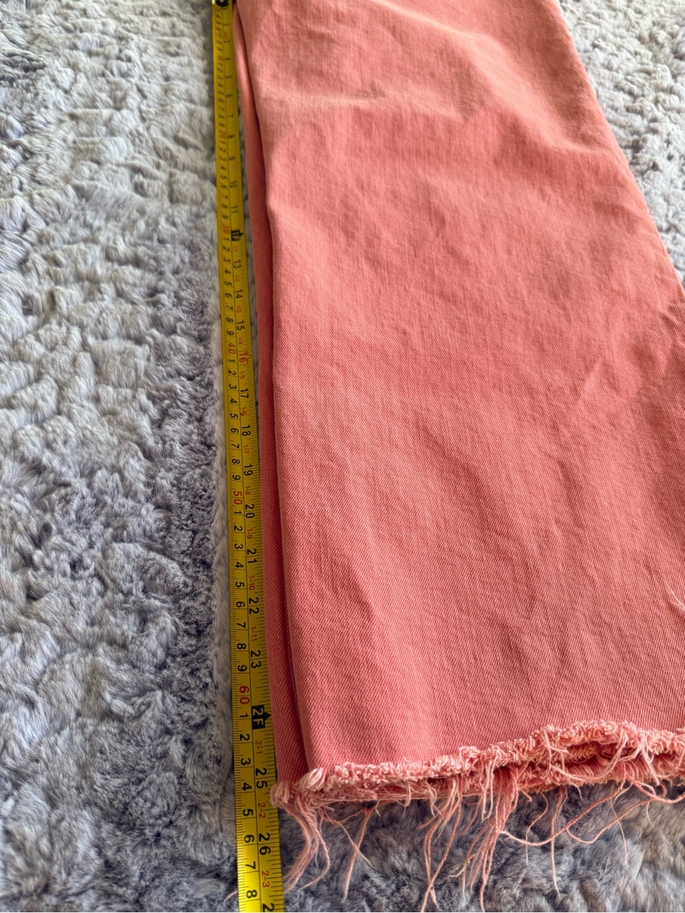 GAP | Wide-Leg Raw Hem Pants | Light Red | 27 - Picture 8 of 8